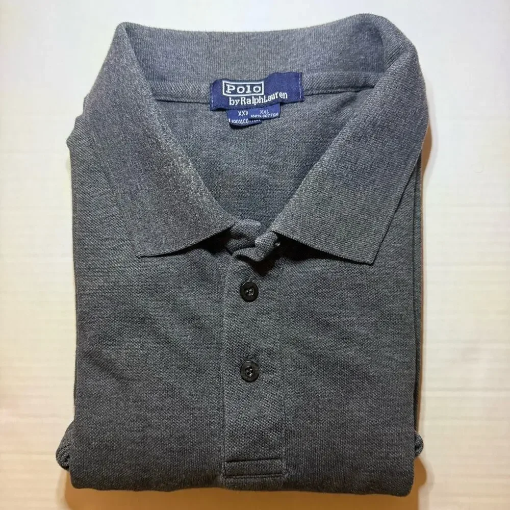 Men’s plain gray polo by Ralph Lauren Size XXL